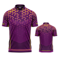 Magnus Purple and Yellow Darts/Pool Shirt from INC-APPAREL – premium performance shirt for competitive darts and pool players.