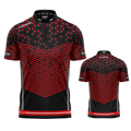 Magnus Red and Black Darts/Pool Shirt from INC-APPAREL – premium performance shirt for competitive darts and pool players.