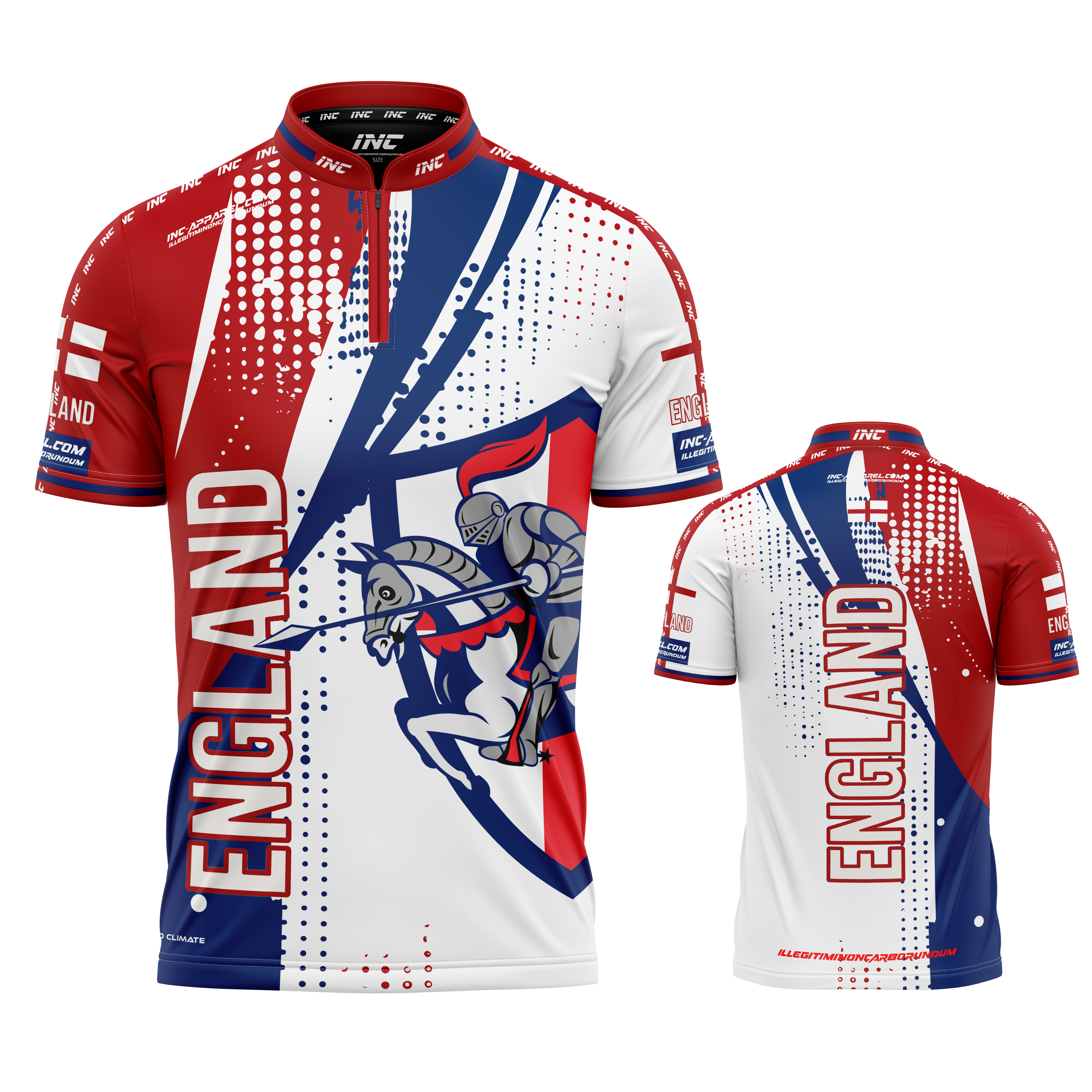Natio Range England Custom Darts/Pool Shirt from INC-APPAREL – performance shirt with England-inspired design and breathable athletic fabric.