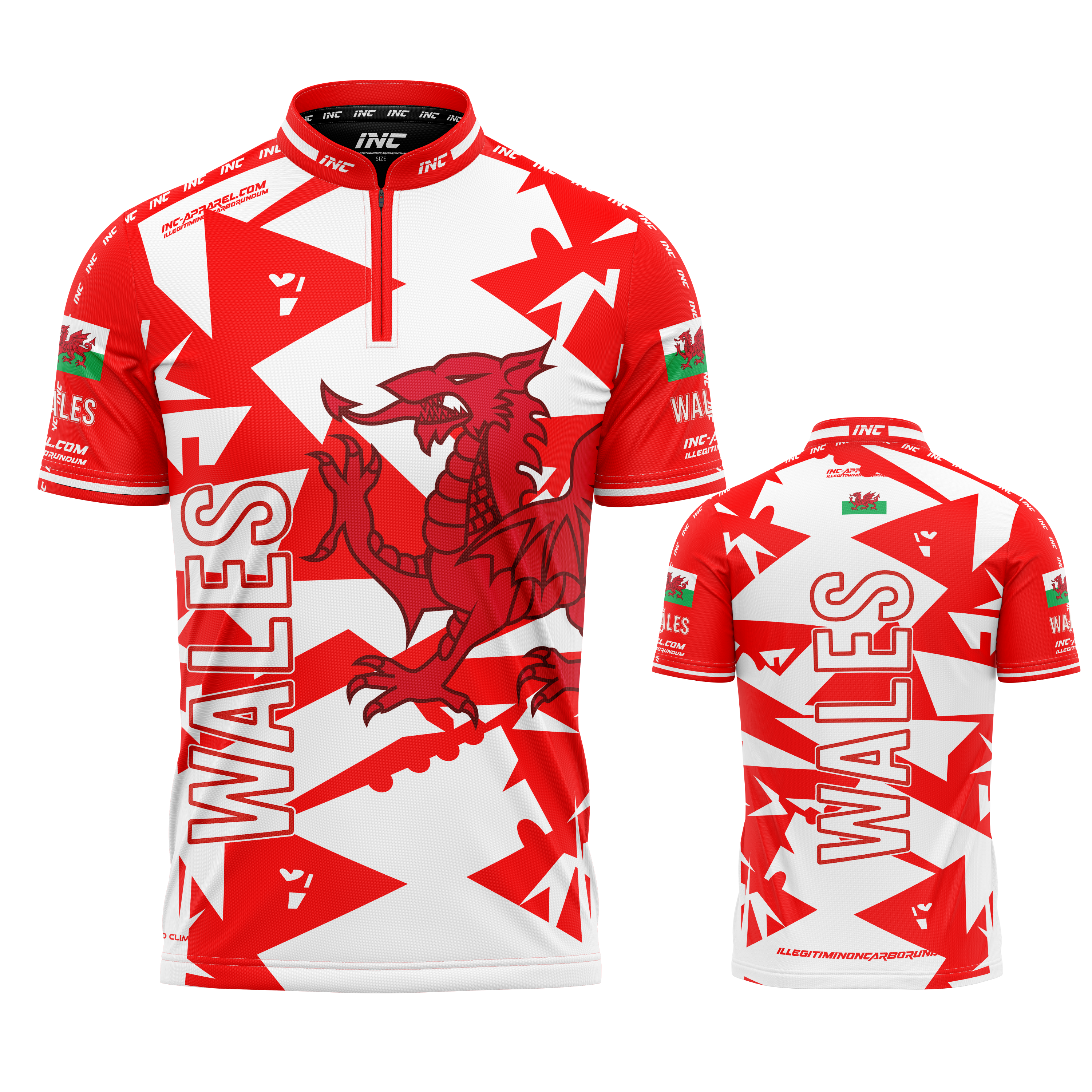 Natio Range Wales Custom Darts/Pool Shirt from INC-APPAREL – performance shirt with Wales-inspired design and breathable athletic fabric.
