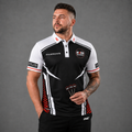 Official National Junior Darts Association darts teamwear shirt front featuring the NJDA logo, shown in men's and youth sizes.