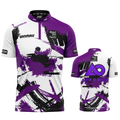 Official Alfie O Brien purple white black darts shirt