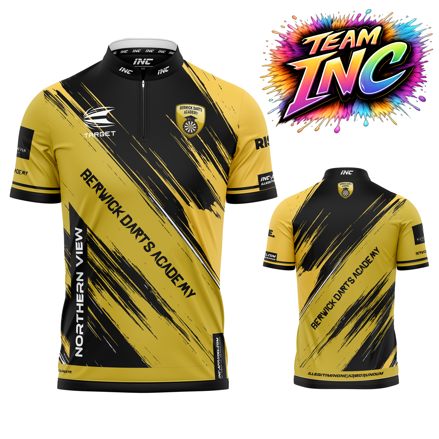Official Berwick Darts Academy darts shirt from INC-APPAREL