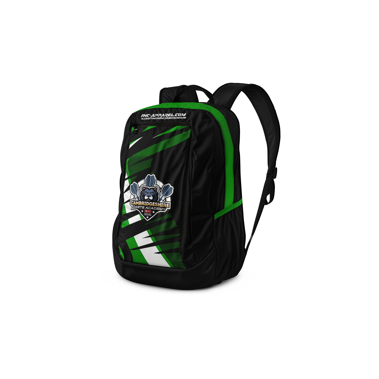 Official Cambridgeshire Darts Academy backpack from INC-APPAREL
