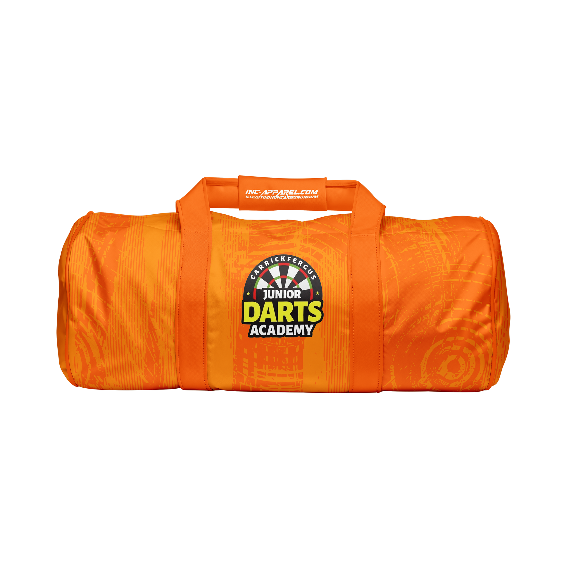 Official Carrickfergus Junior Darts Academy kit bag from INC-APPAREL