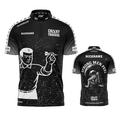 Official Chalky Trousers darts shirt front view professional performance darts shirt updated