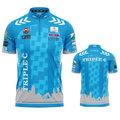 Official Charlie Moreton Blue Darts Shirt from INC-APPAREL – professional performance darts shirt with player branding.