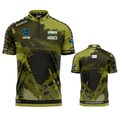 Official Cue Club Rail Huggers pool shirt front and back view professional league pool shirt from INC-APPAREL