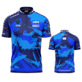 Official Cue Club The Railway Arms pool shirt front and back view professional league pool shirt from INC-APPAREL