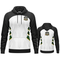 Official DART Academy hoodie detail view academy branding and fabric from INC-APPAREL