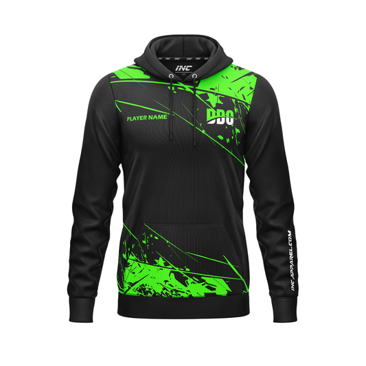 Front view of the Official Deaf Darts Organisation Hoodie - INC-APPAREL