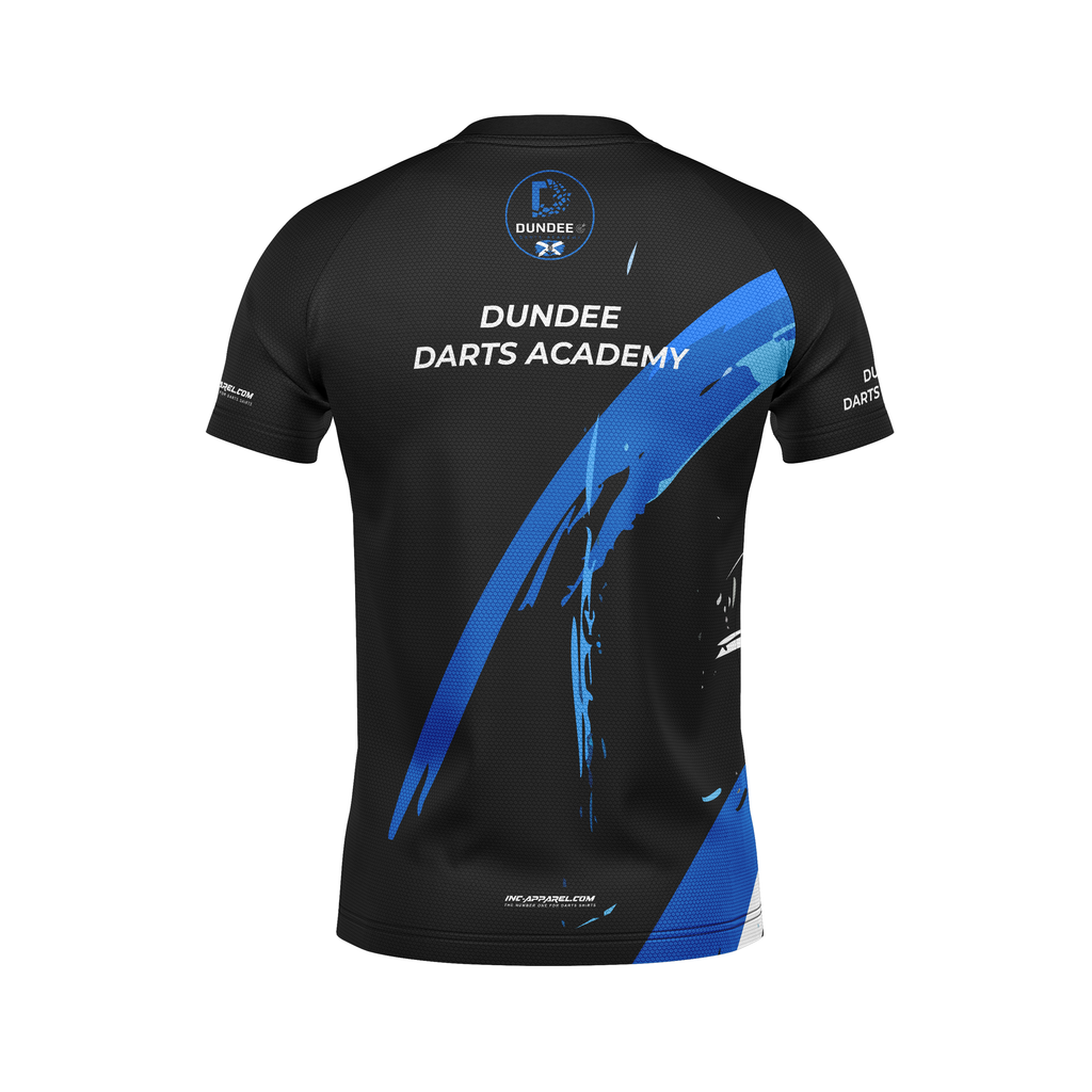 Official Dundee Darts Academy Training Tee back by INC-APPAREL with personalised name option for academy players, coaches and supporters.