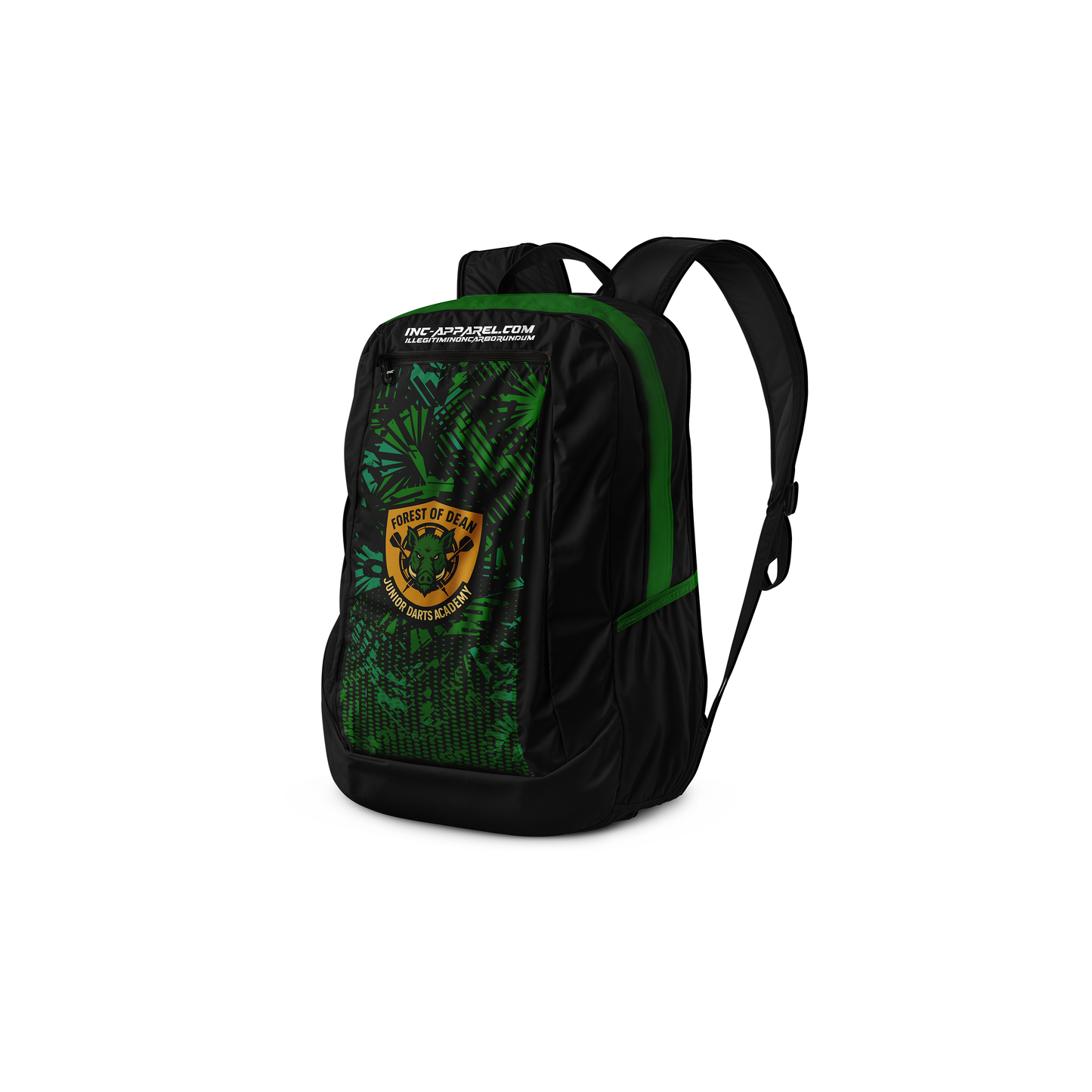 Official Forest of Dean Junior Darts Academy backpack from INC-APPAREL