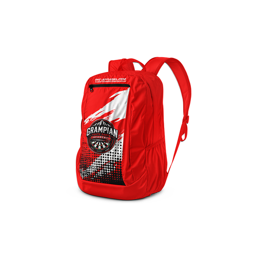 Official Grampian Youth Darts Academy Backpack from INC-APPAREL – youth academy darts backpack with official branding.