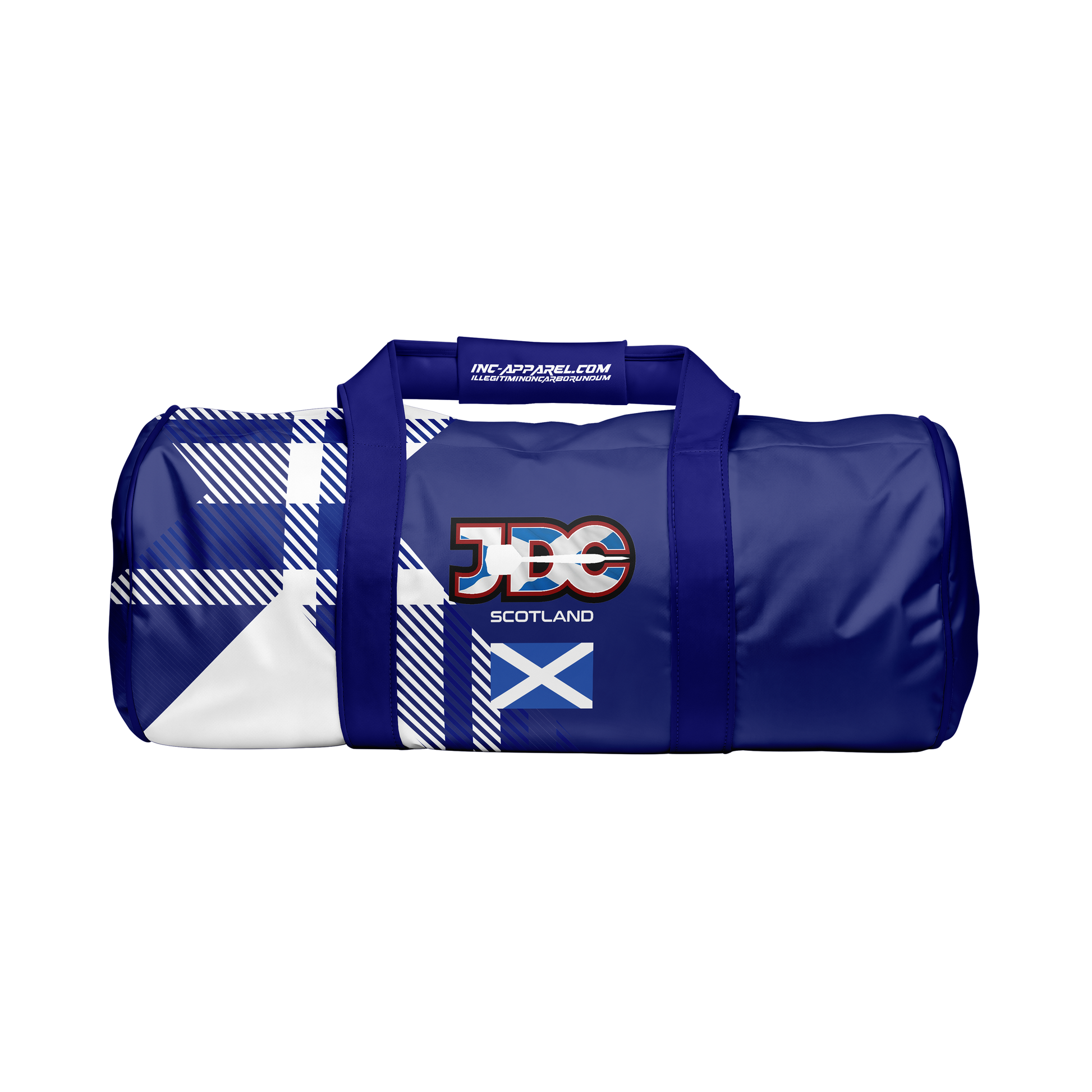 Official JDC Scotland kit bag from INC-APPAREL side view