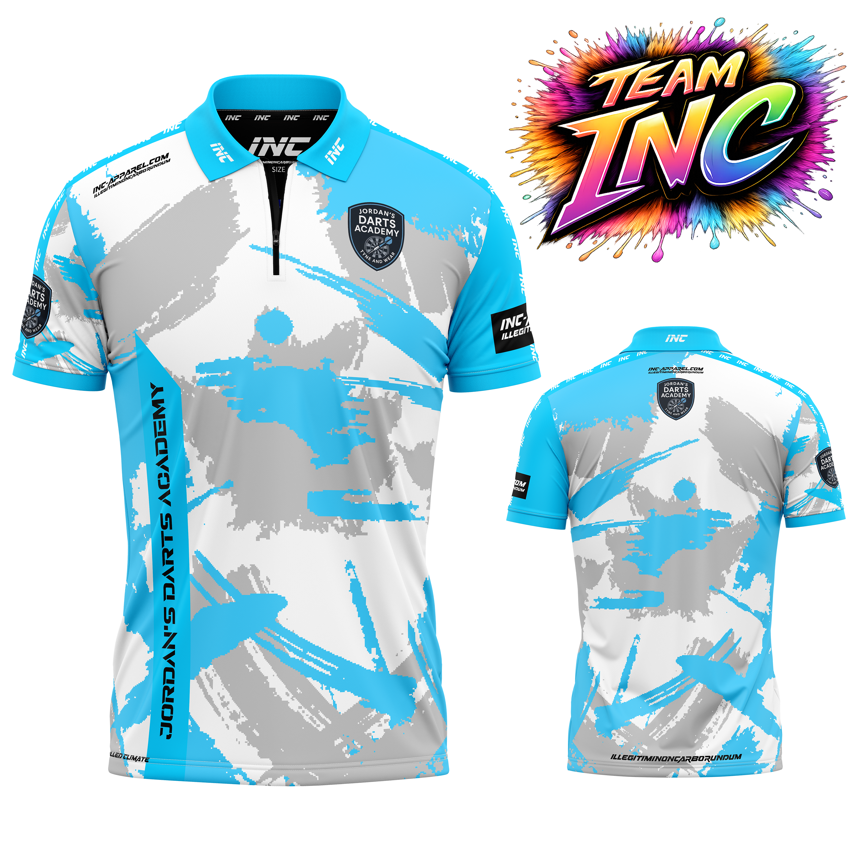 Official Jordan’s Darts Academy darts shirt from INC-APPAREL
