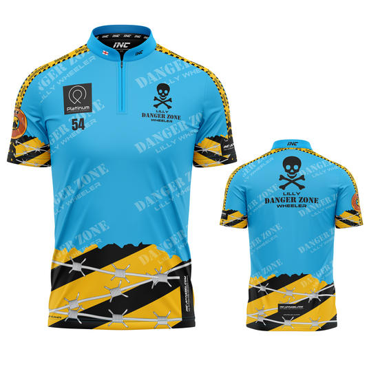 Official Lilly Wheeler Darts Shirt from INC-APPAREL – performance darts shirt with signature Lilly Wheeler design.
