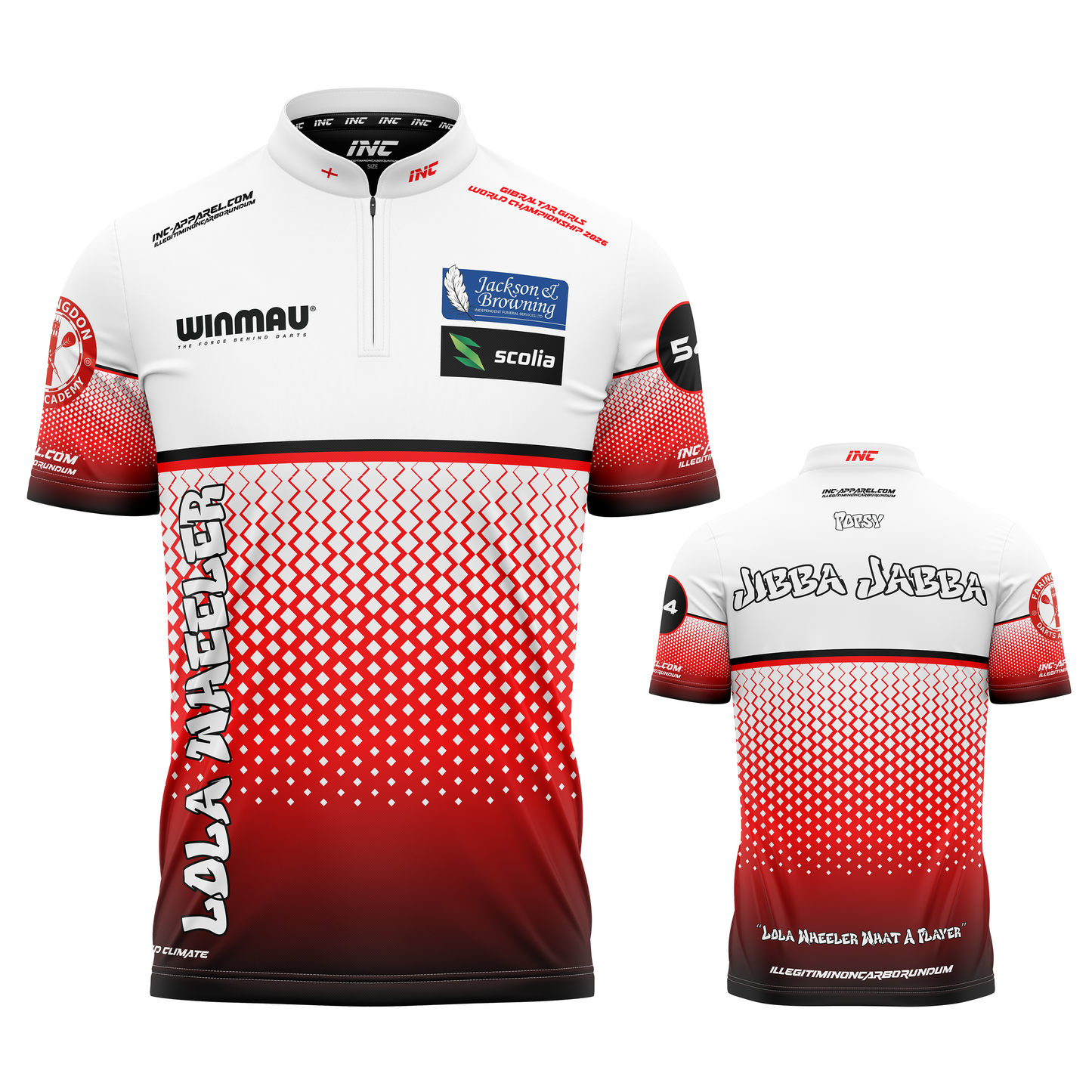 Official Lola Wheeler World Championships Darts Shirt from INC-APPAREL