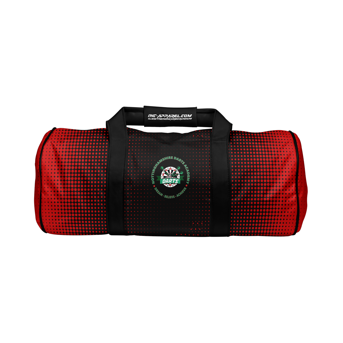 Official Nottinghamshire Darts Academy kit bag from INC-APPAREL