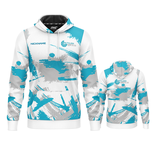 Official Ruthless Darts Co Academy Hoodie from INC-APPAREL – academy hoodie with official Ruthless branding.