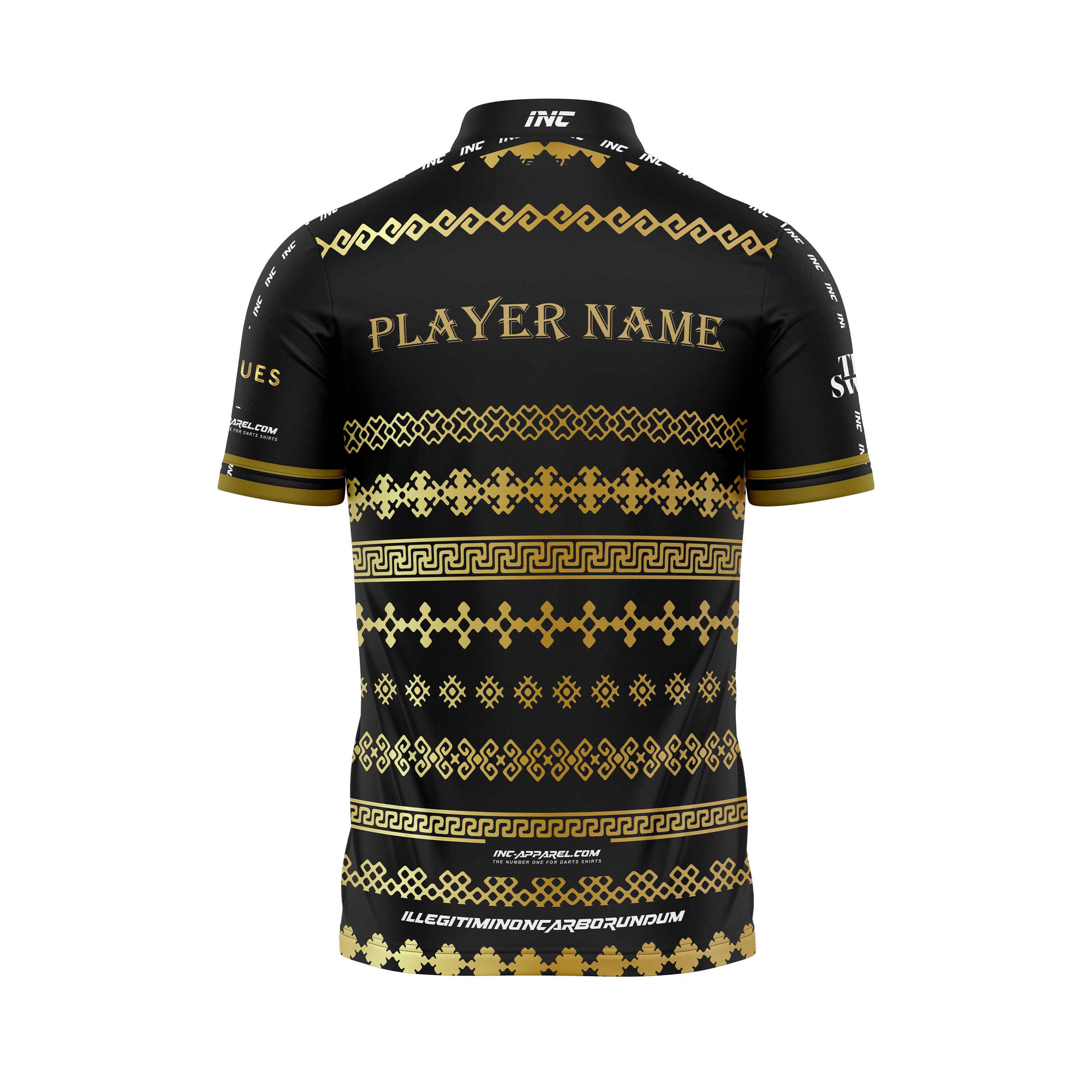 Official Stowmarket Pool Shirt Back view from INC-APPAREL – made-to-order breathable team shirt with club crest, athletic fit, and professional design.