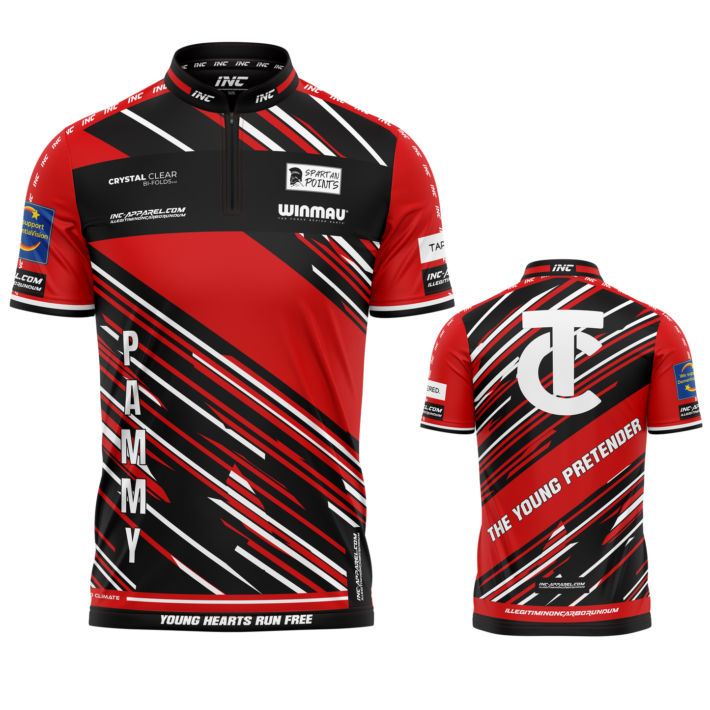 Official Travis Cullen Darts Shirt from INC-APPAREL – performance darts shirt with signature Travis Cullen design.