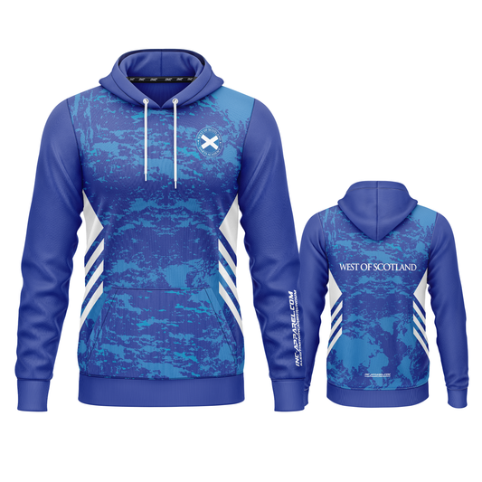 Official West of Scotland Darts Academy Hoodie from INC-APPAREL – academy darts hoodie with official team branding.