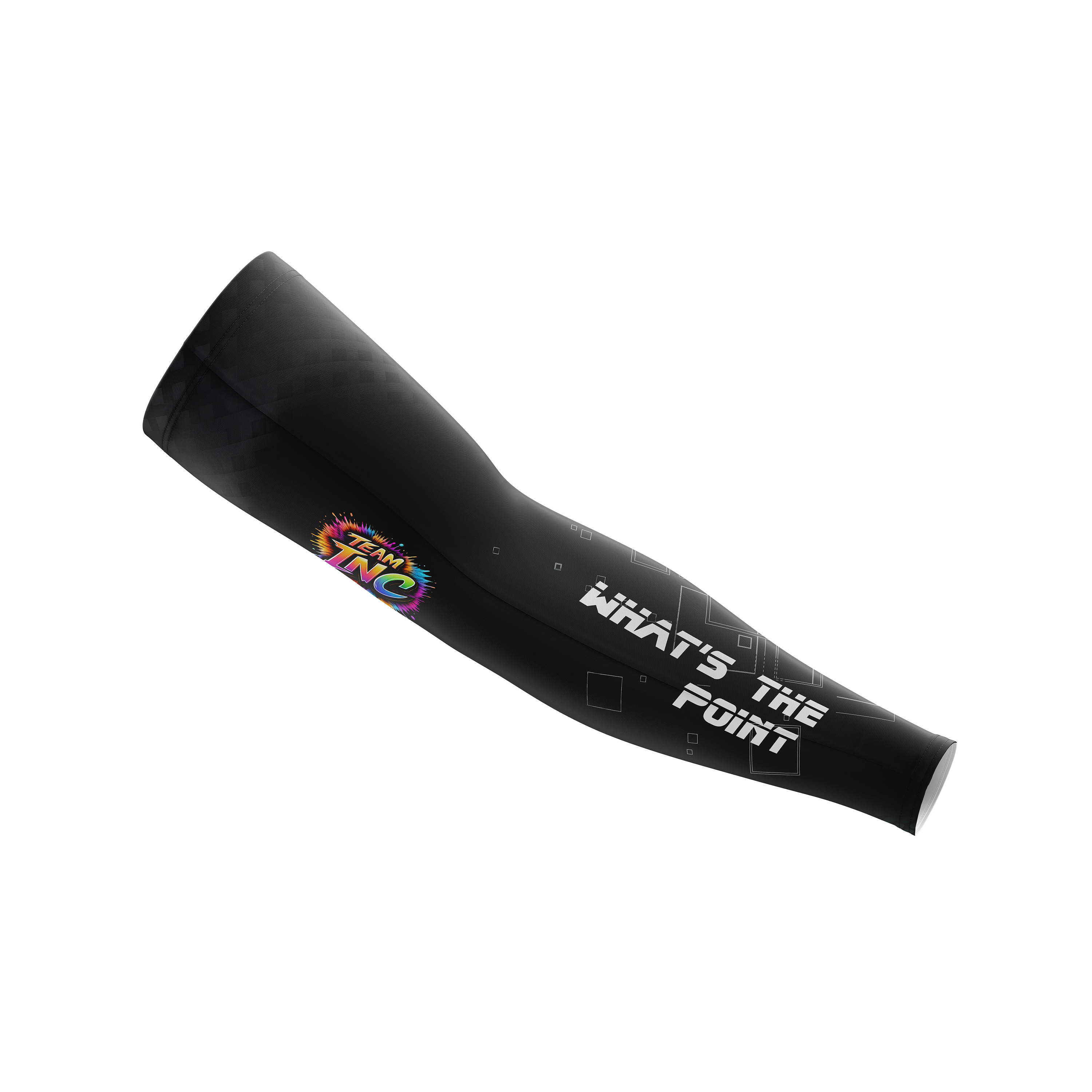 Official WHAT’S THE POINT Darts Sleeve from INC-APPAREL – performance compression sleeve for darts players.