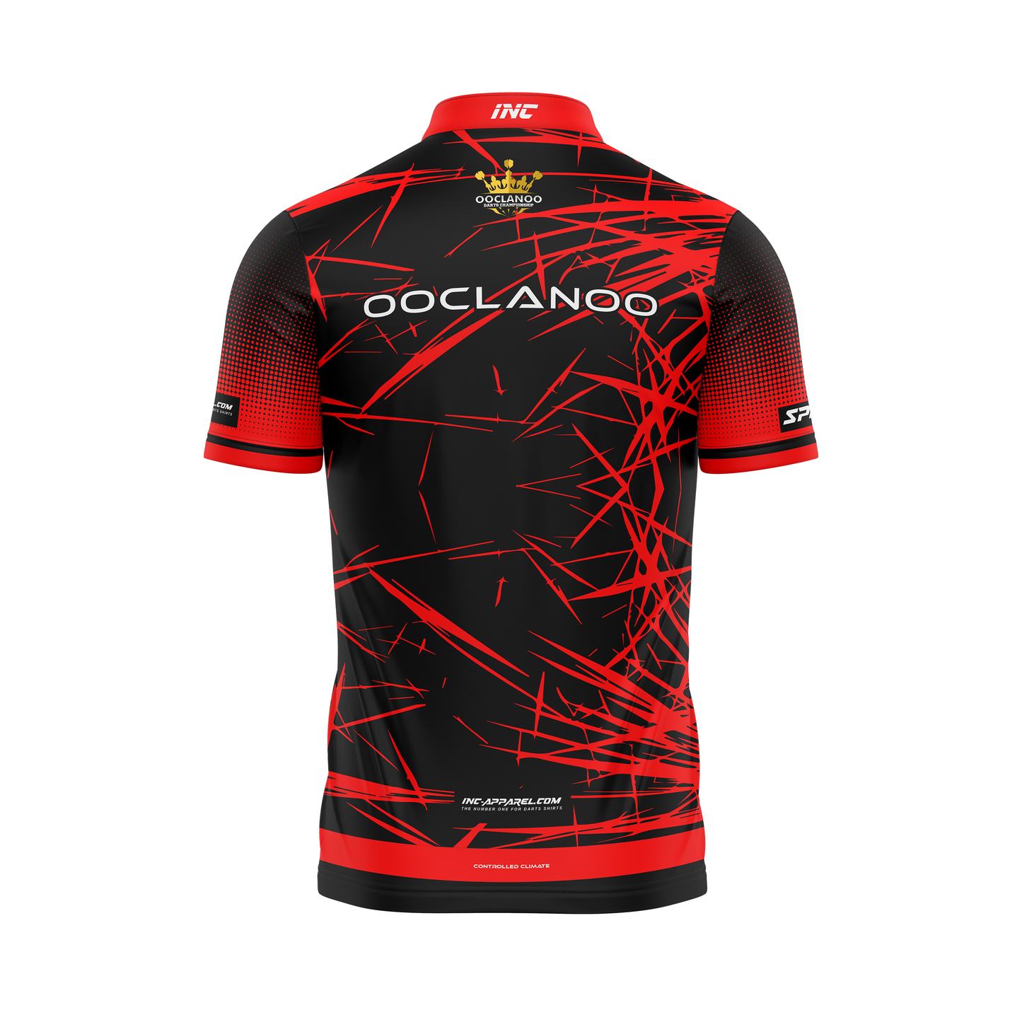 Ooclanoo Pro1 Darts Shirt - Ruber – Back View | INC-APPAREL