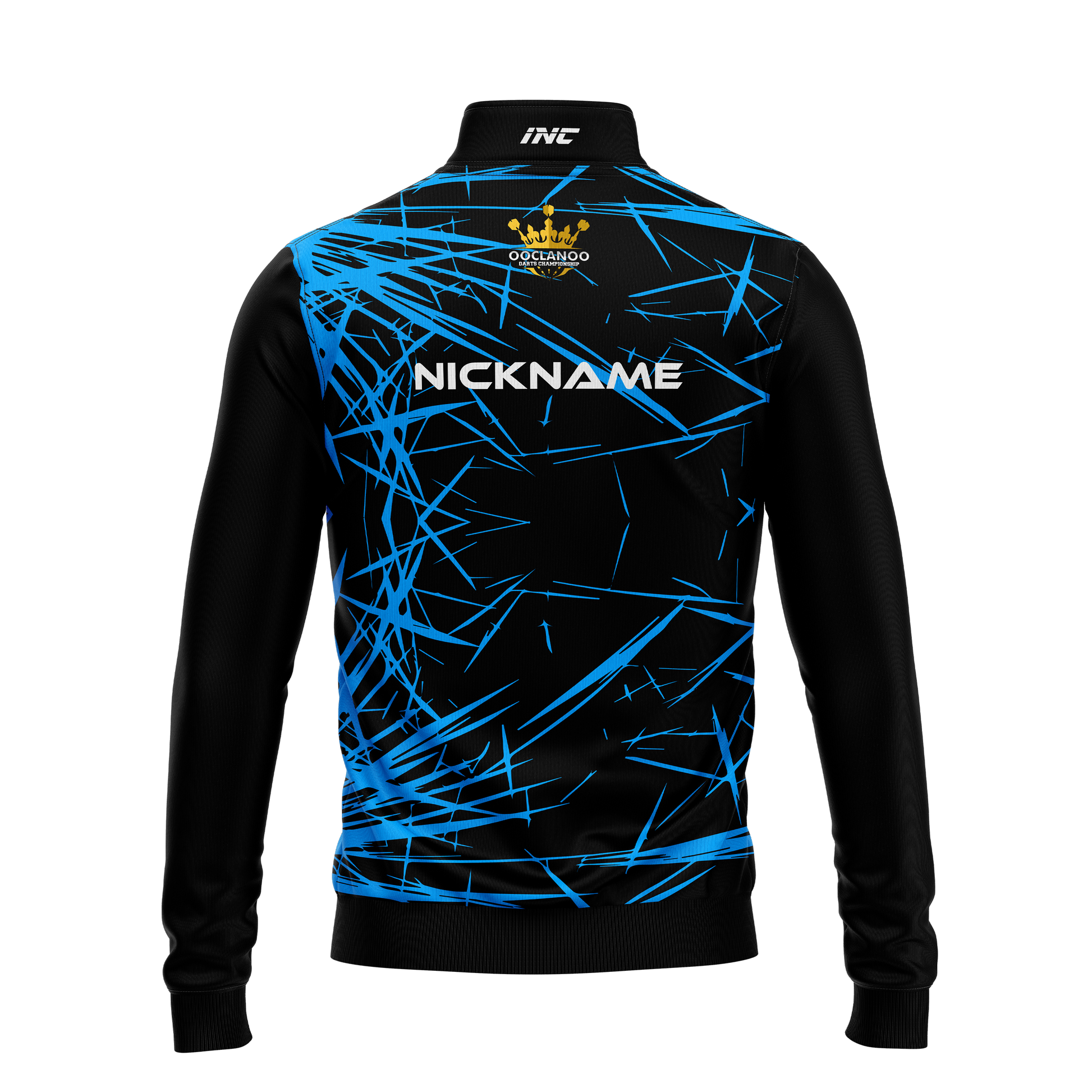 Ooclanoo Quarter Zip Midlayer - Caeruleus – Back View | INC-APPAREL