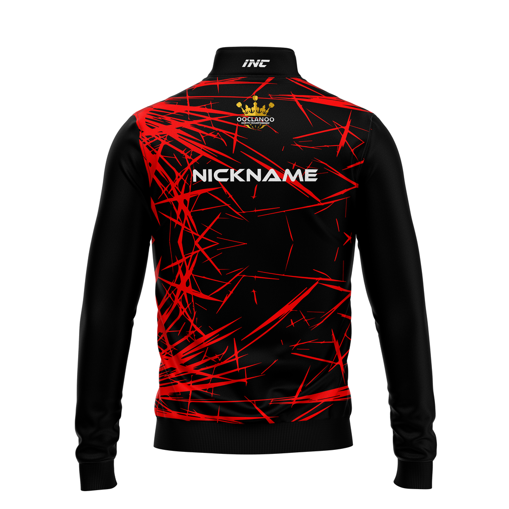 Ooclanoo Quarter Zip Midlayer - Ruber – Back View | INC-APPAREL