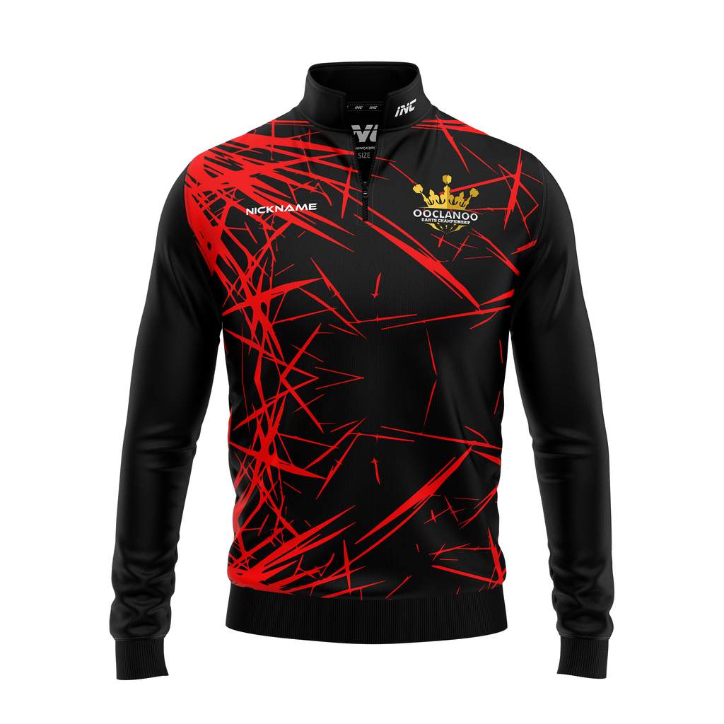 Ooclanoo Quarter Zip Midlayer - Ruber – Front View | INC-APPAREL