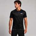 Prima Black performance running and gym t shirt lightweight men's fitness training top front view