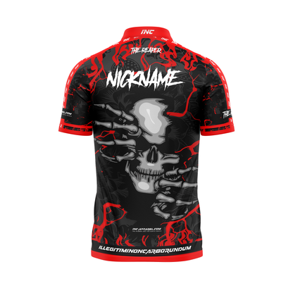Reaper Range Pro-1 Darts Shirt – Collector Animarum – Back View | INC-APPAREL