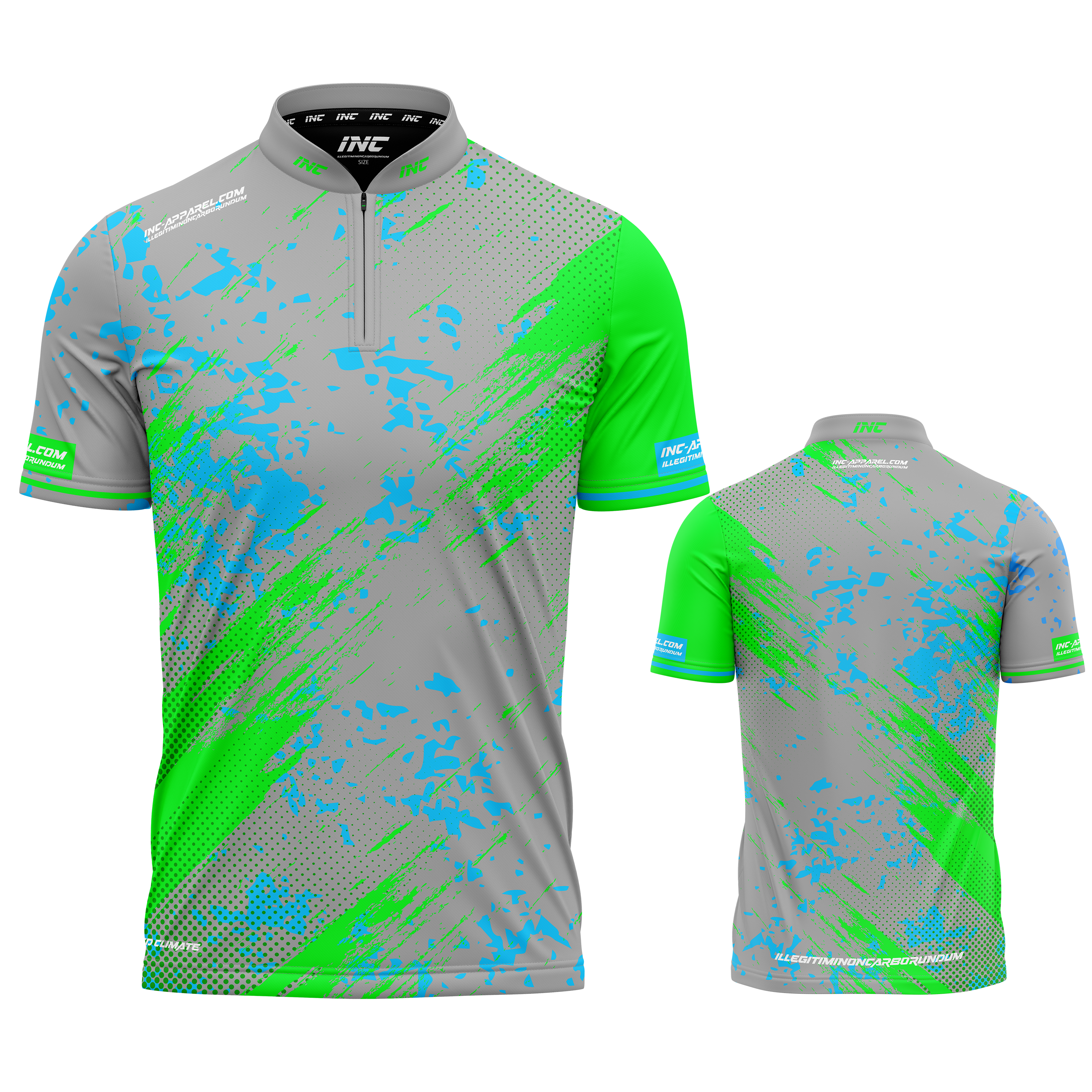 Regina Grey Darts Shirt from INC-APPAREL – grey performance darts shirt with elegant Regina-themed design.