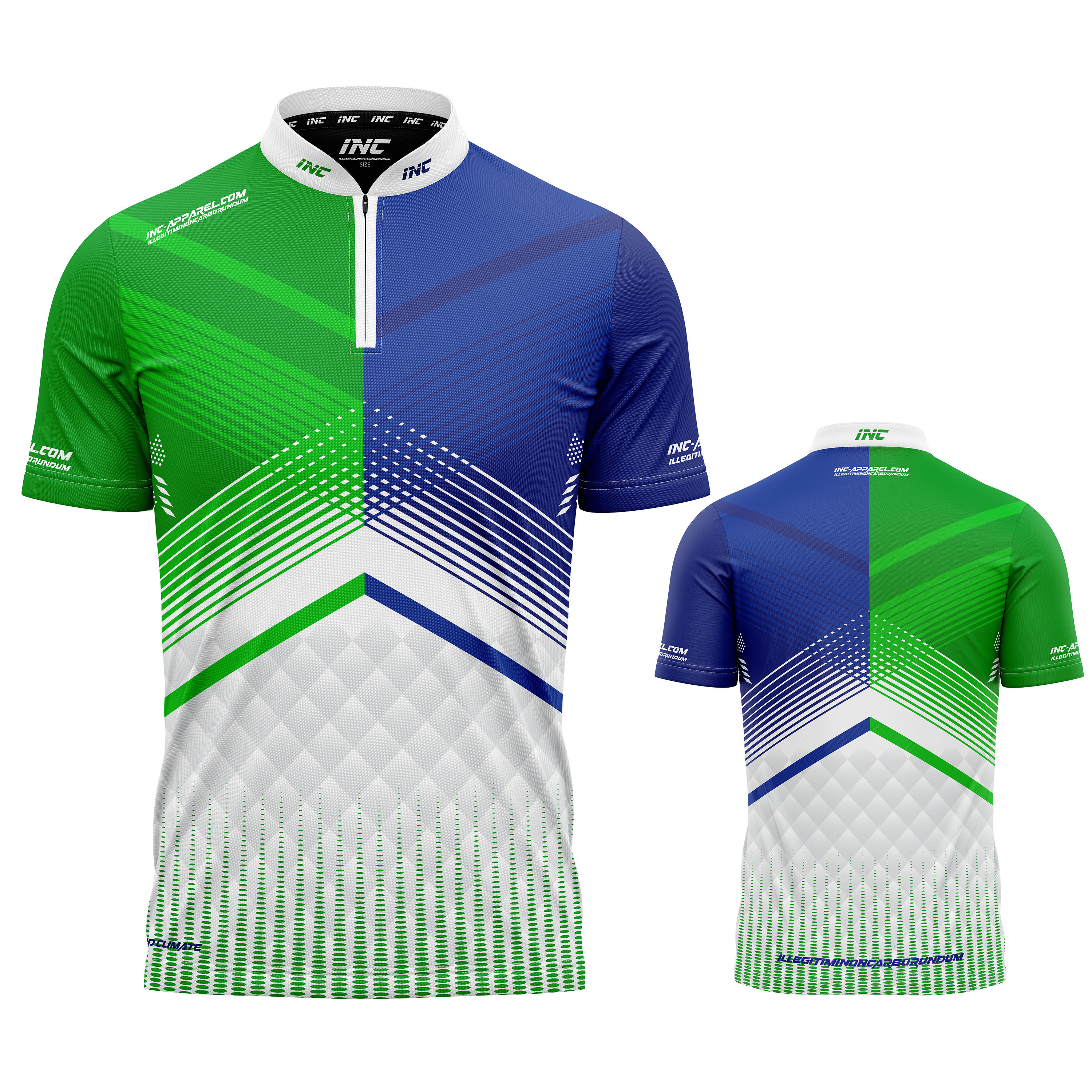 Rex Green and Blue Custom Pool Shirt from INC-APPAREL – performance pool shirt with bold green-and-blue design and breathable athletic fabric.