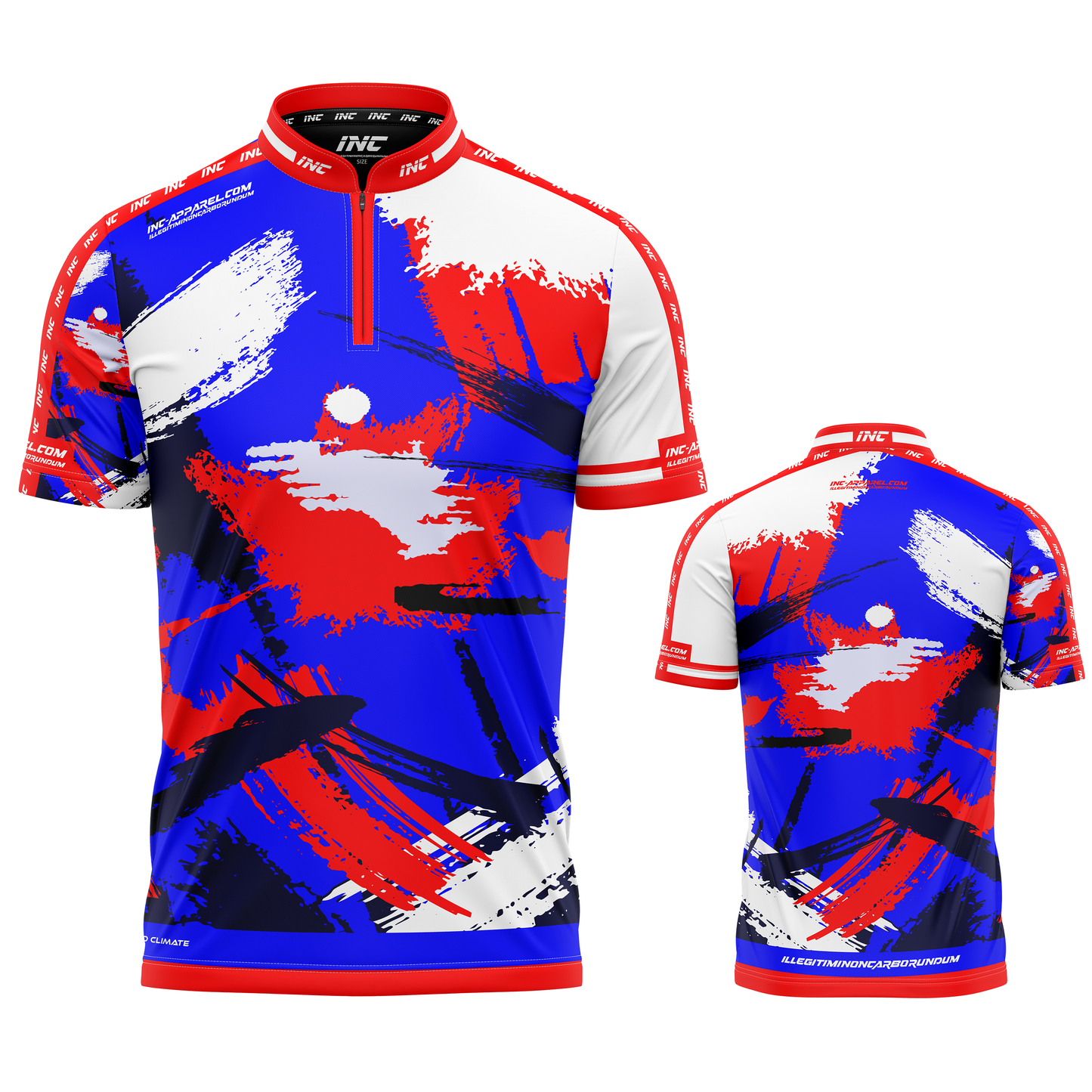 Rogatus Patriot Darts and Pool Shirt by INC-APPAREL – red white and blue performance darts shirt