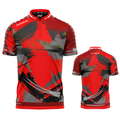 Rogatus Sanguis Darts and Pool Shirt by INC-APPAREL – red breathable moisture-wicking performance darts shirt