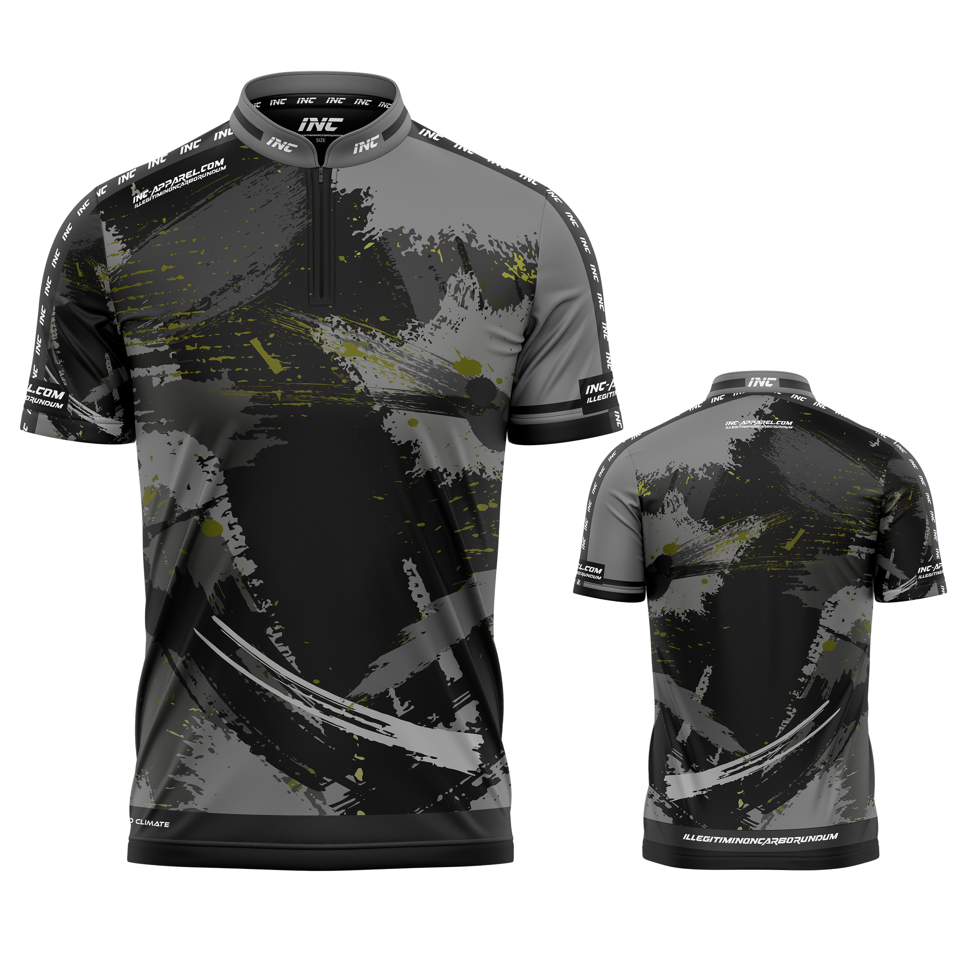 Rogatus Umbra Darts and Pool Shirt by INC-APPAREL – dark breathable moisture-wicking performance darts shirt