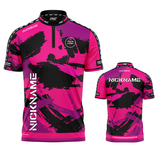 Rogue Furor darts shirt front and back view premium professional dart shirt for league and tournament play by INC-APPAREL