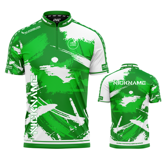 Rogue Prasinus darts shirt front and back view premium professional dart shirt for league and tournament play