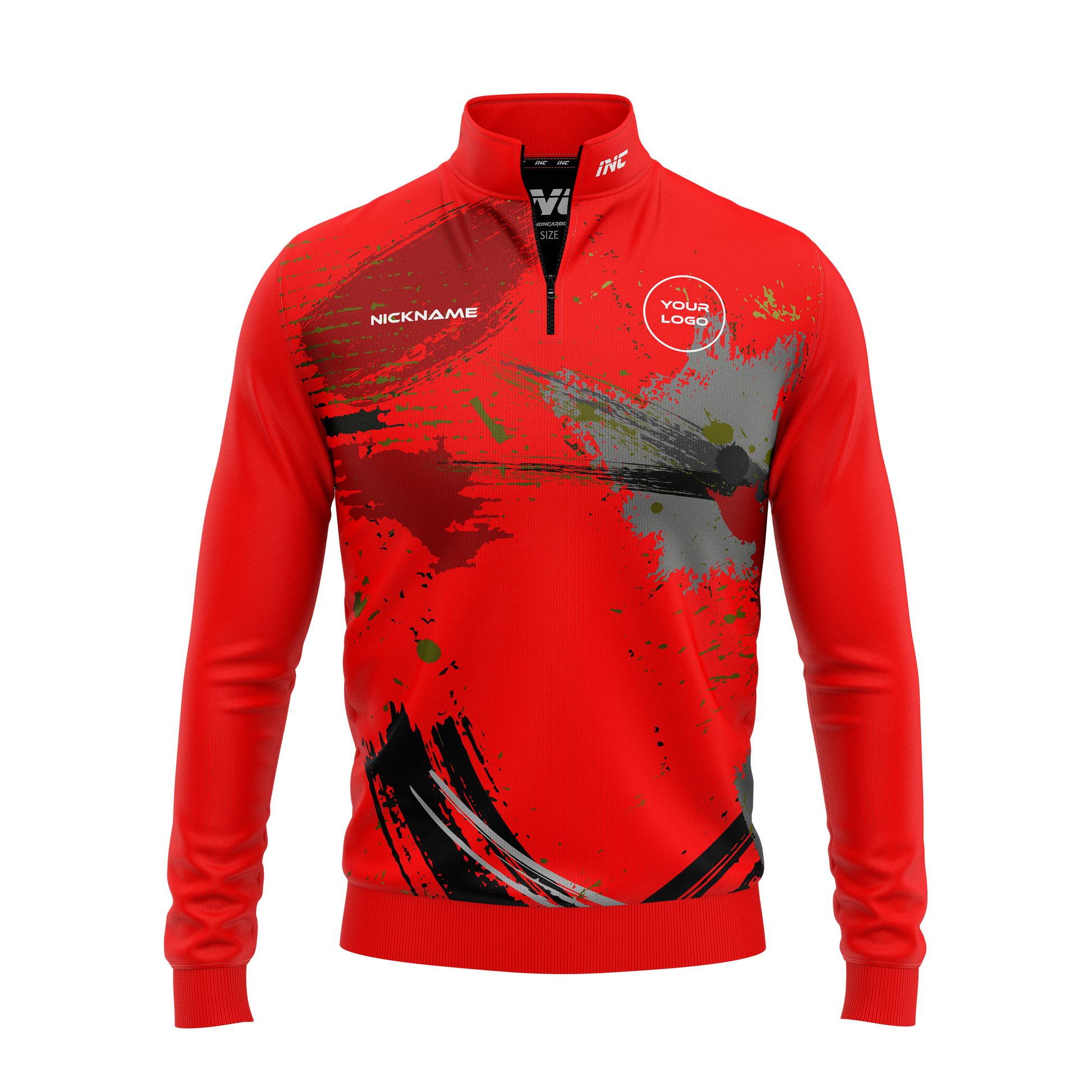 Rogue Sanguis Quarter Zip Darts Midlayer – Front View | INC-APPAREL