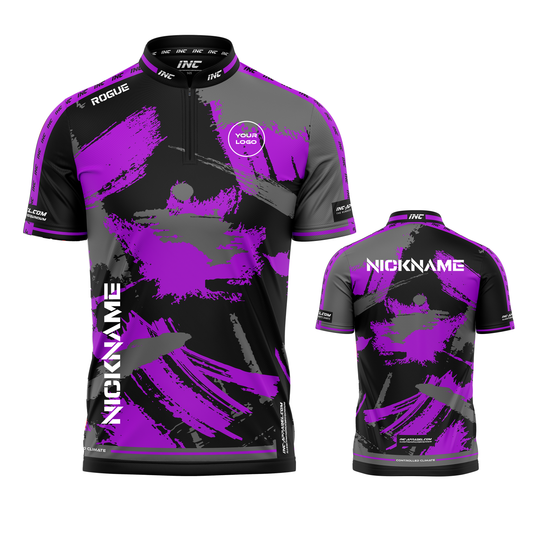 Rogue Tenebris Vox Darts Shirt from INC-APPAREL – performance darts shirt with Tenebris Vox design.