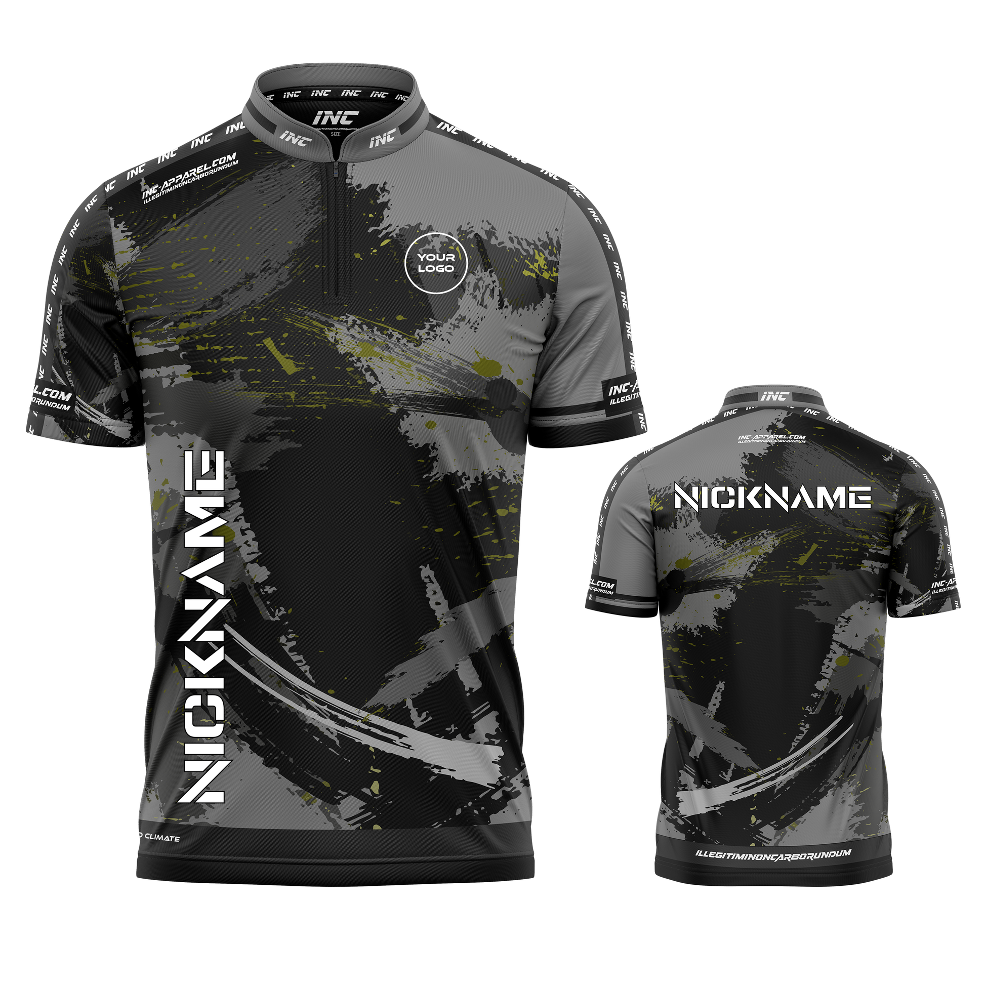 Rogue Umbra Darts Shirt from INC-APPAREL – performance darts shirt with shadow-inspired design.