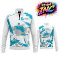 Ruthless Darts Co Academy Quarter Zip Midlayer from INC-APPAREL – official academy midlayer for darts training and competition.