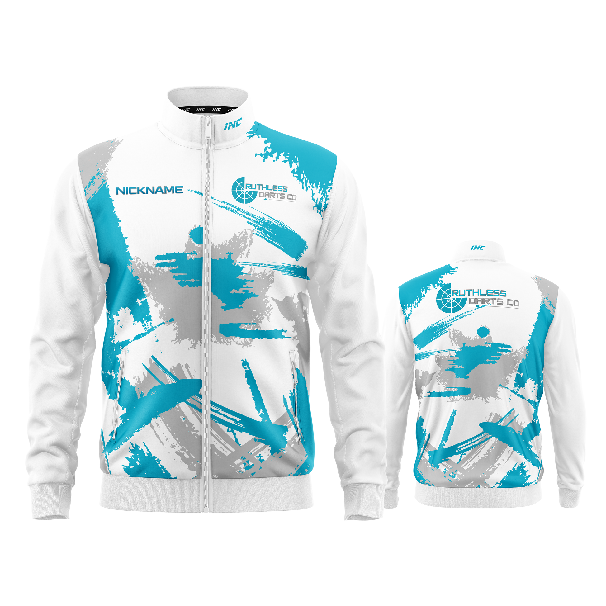 Ruthless Darts Co Academy Tournament Jacket from INC-APPAREL – official academy jacket for darts competition and travel.