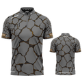 Saxosus brown personalised darts team shirt made to order with performance fabric and professional fit from INC-APPAREL