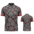 Saxosus red personalised darts team shirt made to order with performance fabric and professional fit from INC-APPAREL