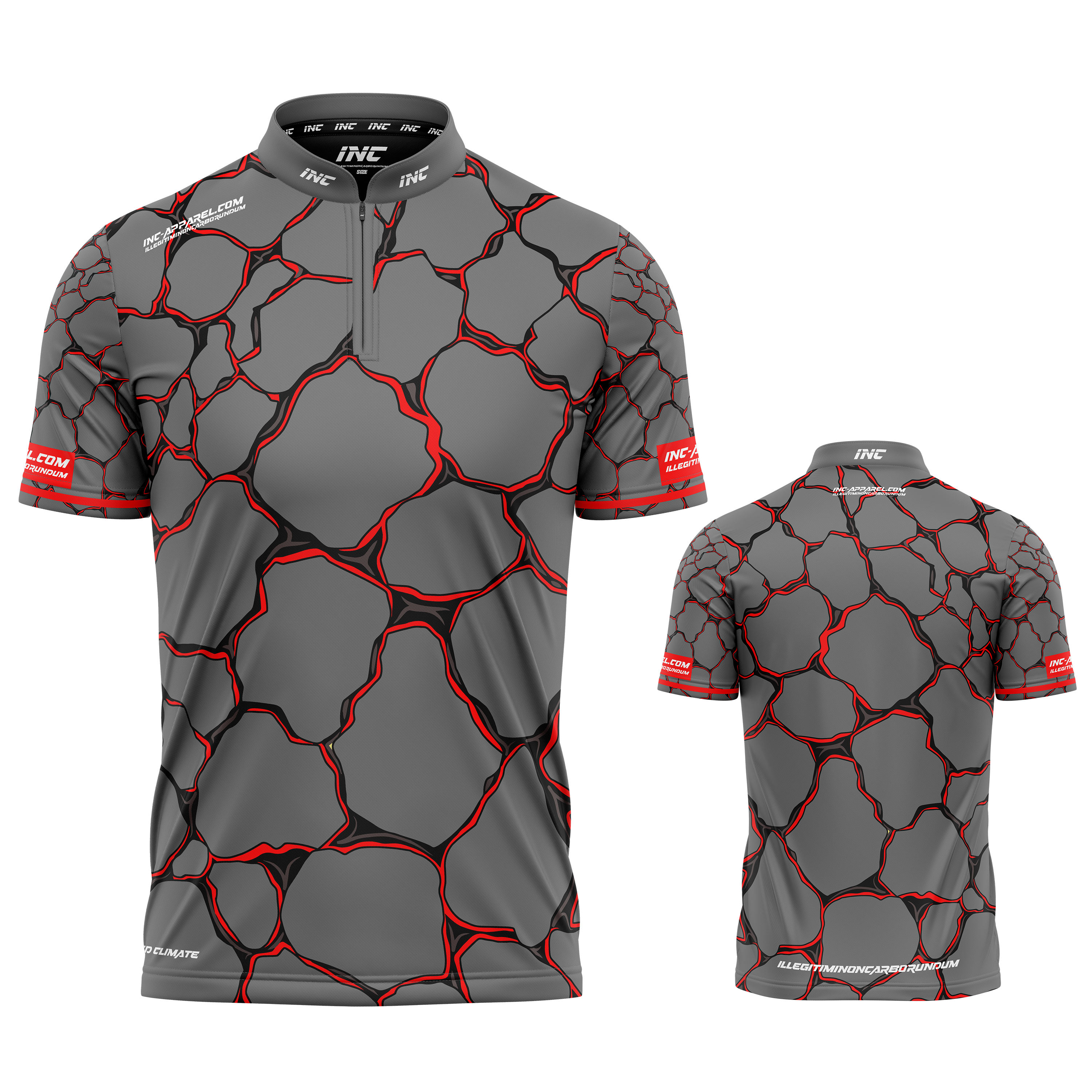 Saxosus red personalised darts team shirt made to order with performance fabric and professional fit from INC-APPAREL