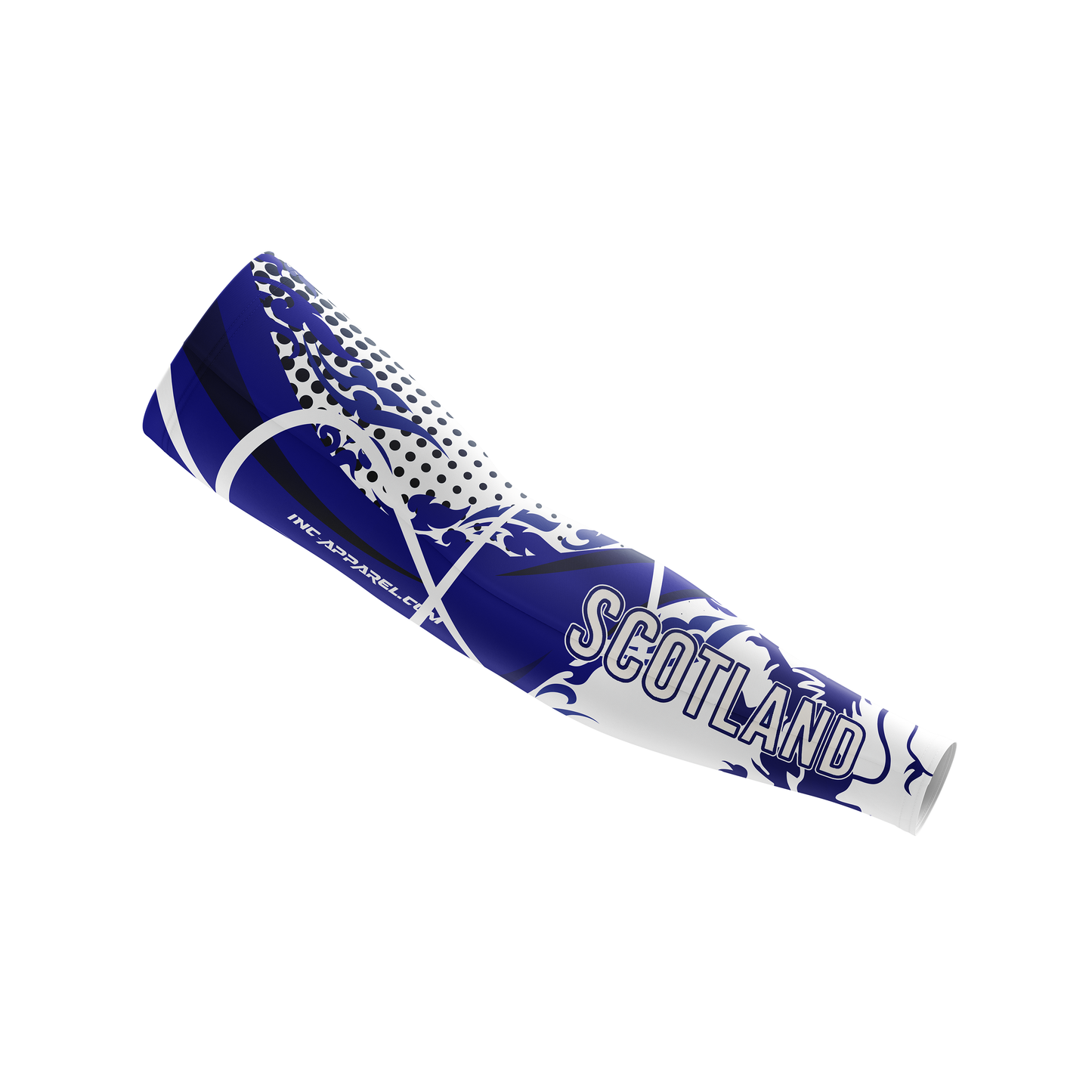 Scotland Compression Sleeve from INC-APPAREL – performance arm sleeve with breathable fabric and Scotland-inspired design.